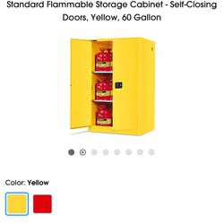 Flammable storage container