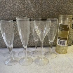 Plastic Wine And Champagne Glasses