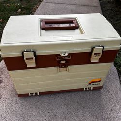 Vintage fishing tackle box