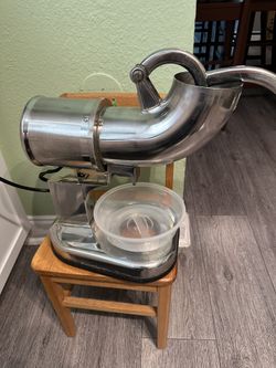 VIVOHOME 11oz Eletric Duaal Blades Silver Crusher Snow