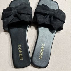 Black Bow Sandals From SHEIN Size US 7 