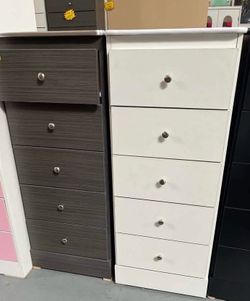 Slim 5. Drawer Dressers (( each colors available