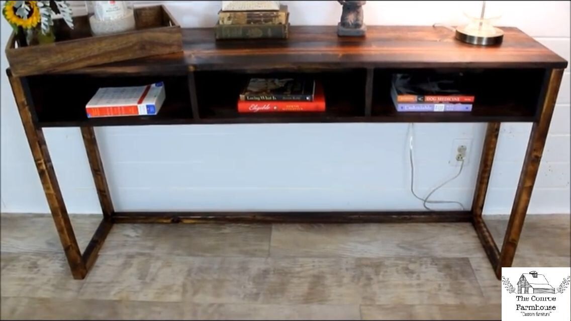 Custom made Farmhouse style console table