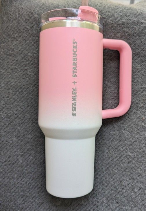 Starbucks Stanley Philippines Exclusive Pink Ombre 40oz Tumbler BNWT