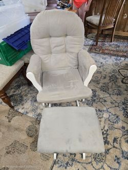 Glider Chair with gliding footstool
