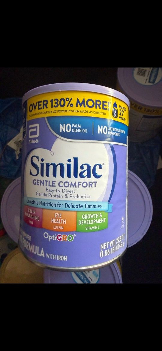 6 Similac Total Comfort Formula Powder - 29.8oz: Brain Development, Growth Support, Eye Development, Easy to Digest $180 CASH For 6 Cans Available