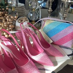 Beautiful Pink/SilverHeels