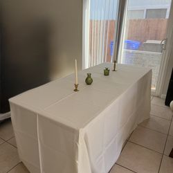 Ivory Rectabgular Tablecloths