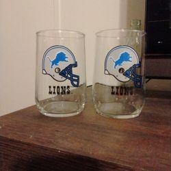 Detroit Lions Glasses 