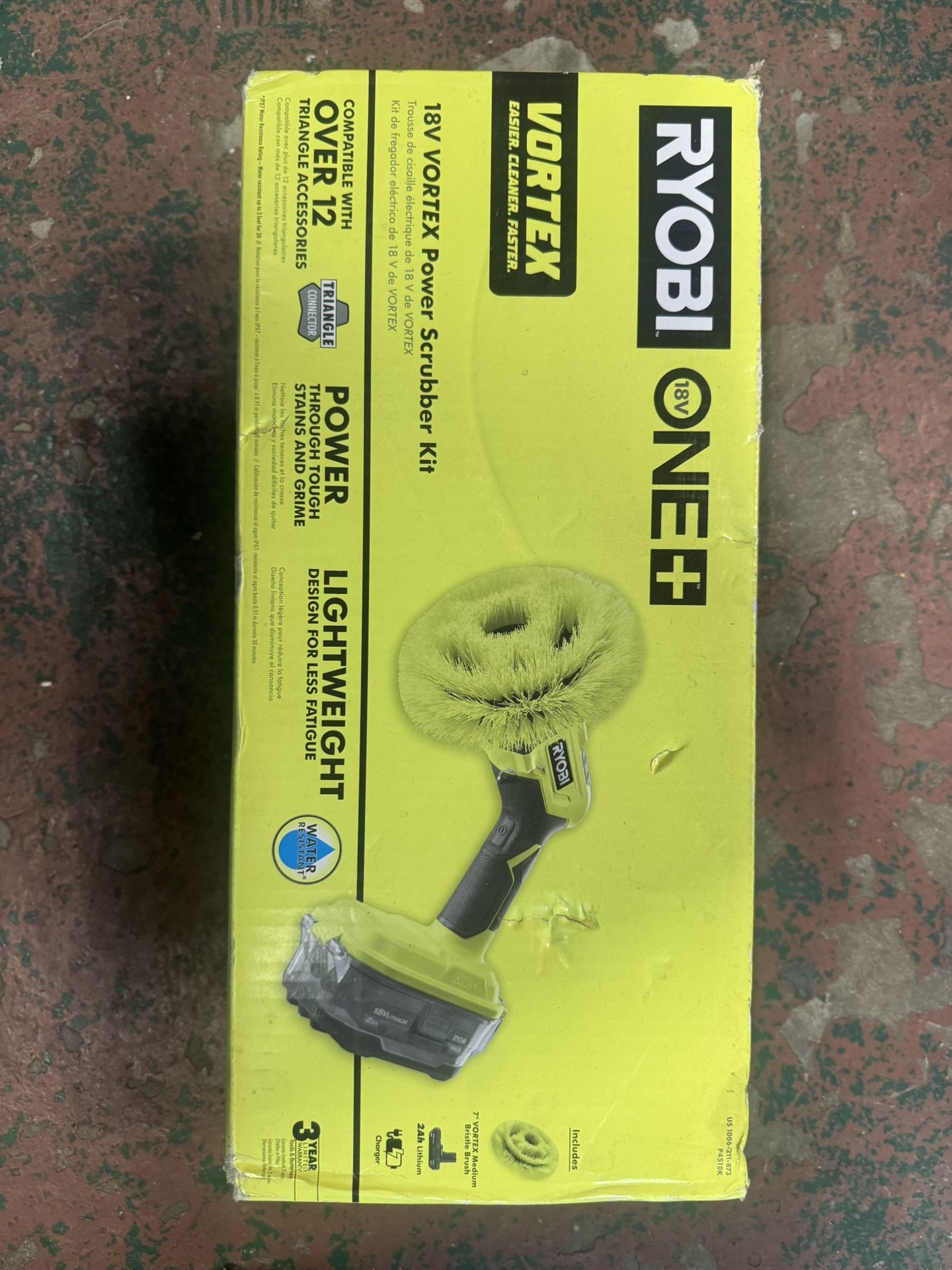 RUOBI 18V VORTEX Power Scrubber Kit