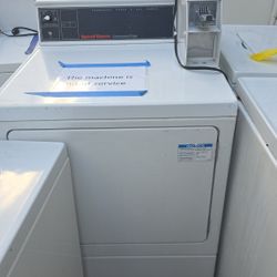 Speed Queen DV4000WE 7.0 cu. ft. 27" Front Load Electric Commercial Dryer with Rear Control - Coin Operated Used