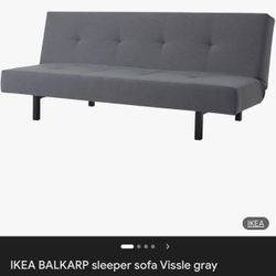 IKEA BED FUTON VISSLE GREY /CONVERTS TO BED OR COUCH