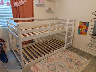 Twin over Twin Floor Bunk Bed