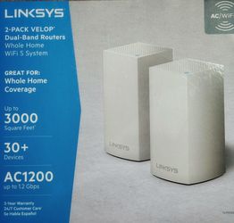 Linksys Velop 2-Pack Mesh WiFi System