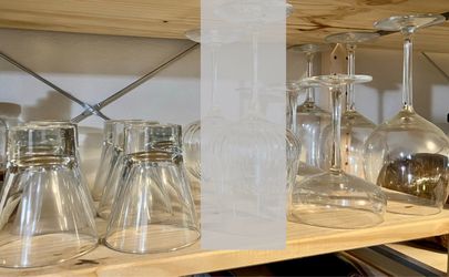 (12) Glasses — Martini, Coup, Wine