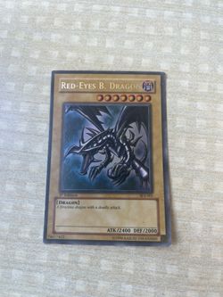 Red eyes B. Dragon Yu Gi Oh 1st Edition SDJ 001