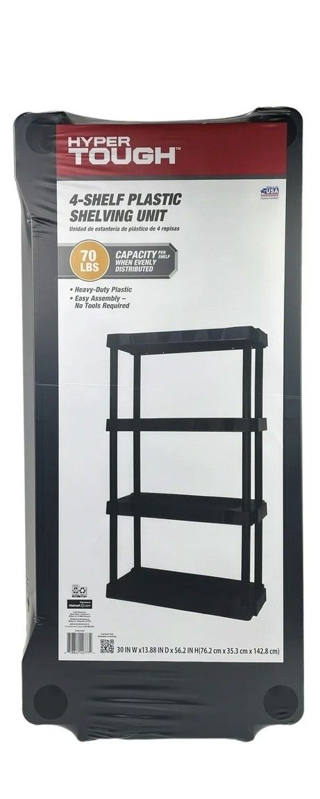 Hyper Tough 4 Tier 56x30 Shelving Unit