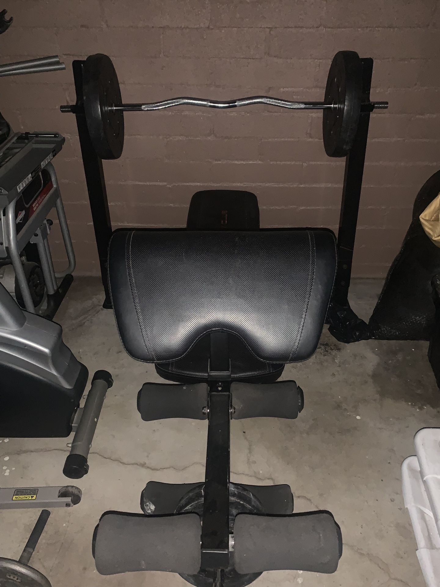 Home Gym Treadmill Workout Weight Lift & Bike