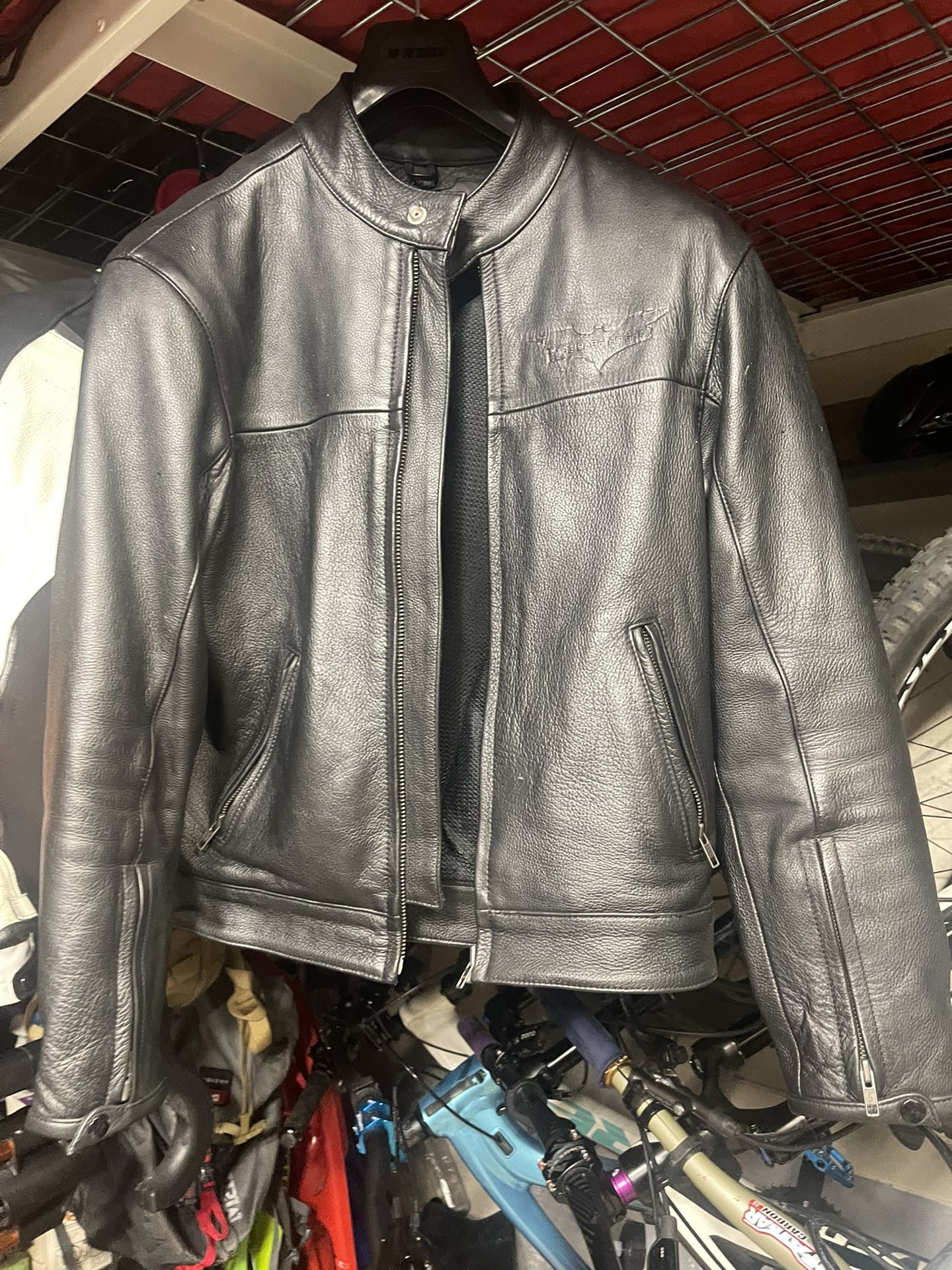 Custom Made Dark Knight (Batman) Motorcycle Jacket Size Medium 50EU