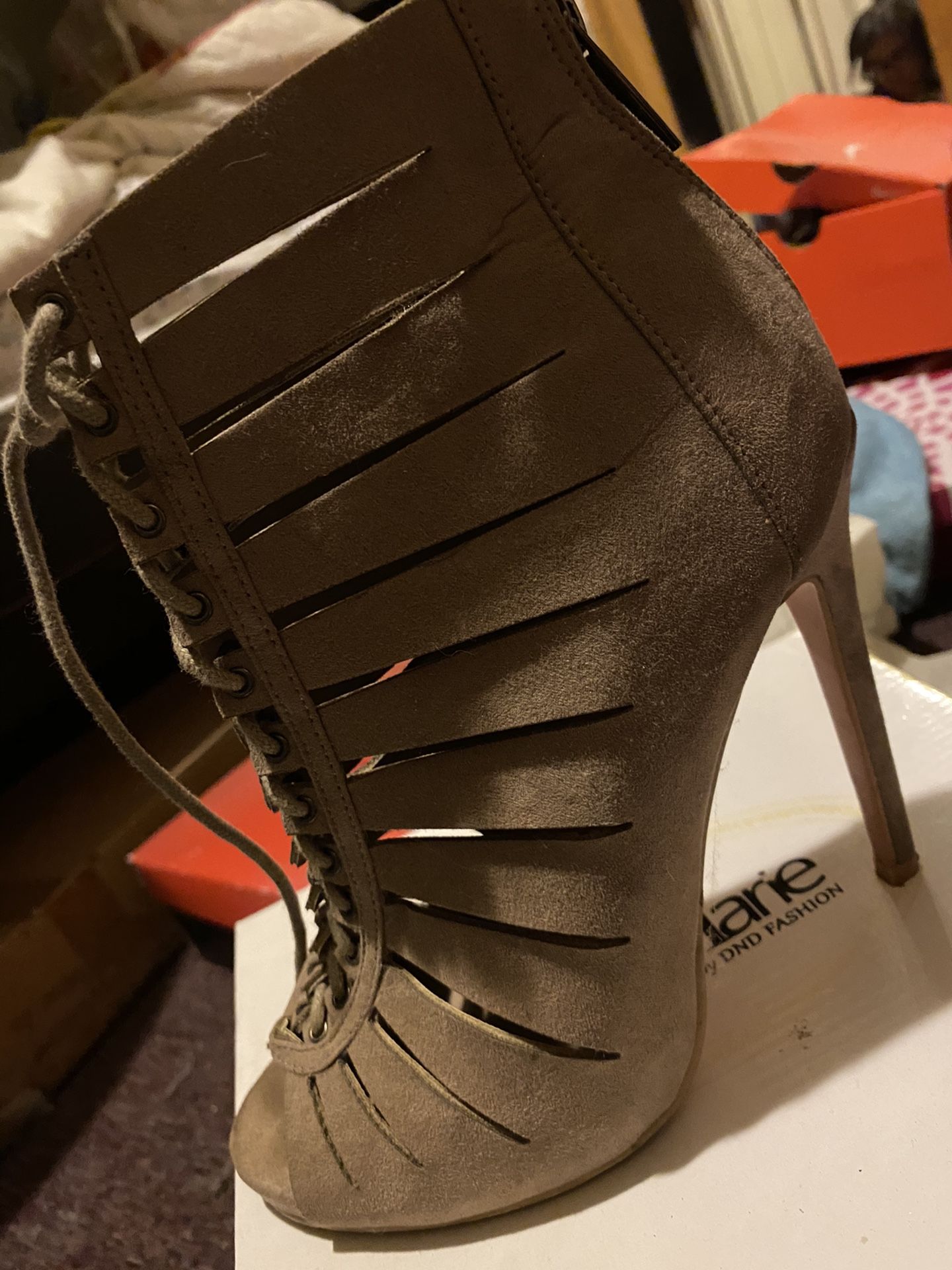 Lace-up heels