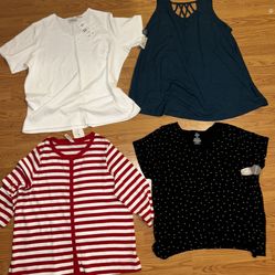 women's shirts from the best brands all is size 2X