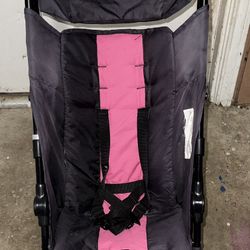 Pink & Black Stroller 