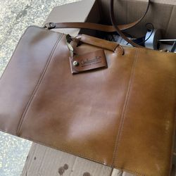 Vintage Ambassador Genuine Pigskin Attache Portfolio Bag / Brief Case