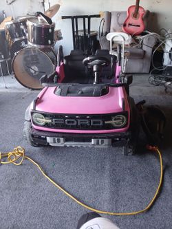 Pink Ford power wheel