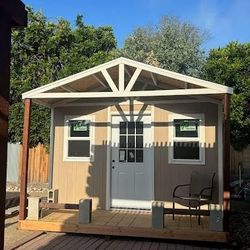 2x10x10 High Shed With A Porch Storage Casita Shed Man Cave 