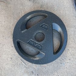 CAP Barbell Black Olympic Grip Plate, Single, 25 Lb.