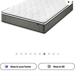 New 12" King Euro Top Medium Hybrid Mattress with Comfort Foam and Pocket Springs 