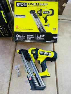 RYOBI ONE+ HP 18V Brushless Cordless AirStrike 30° Framing Nailer (Tool Only)