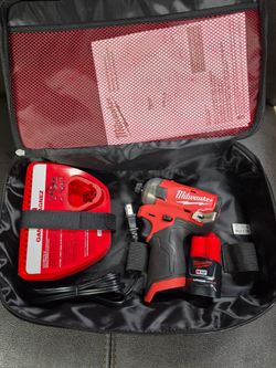 Milwaukee M12 FUEL SURGE 1/4 in. Hex Impact Driver Kit w/Two 2.0Ah Batteries, Bag