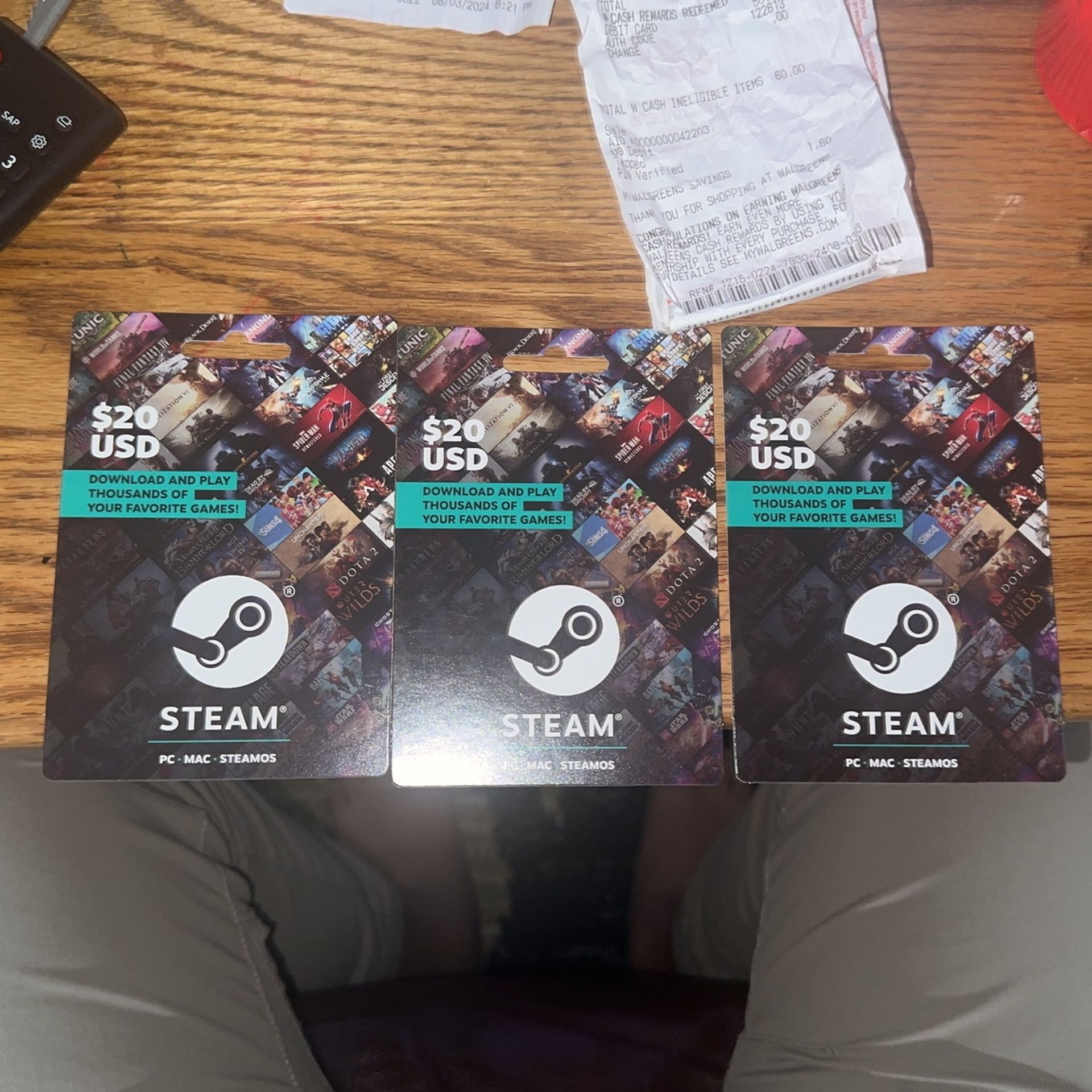 Steam Game Cards