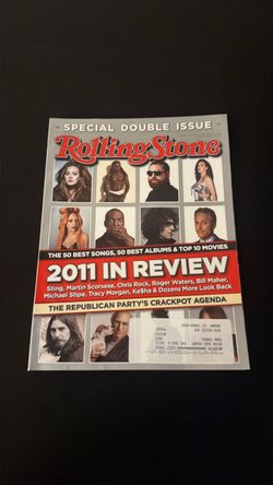 Rolling Stone Magazine 2011 In Review Special Double Issue