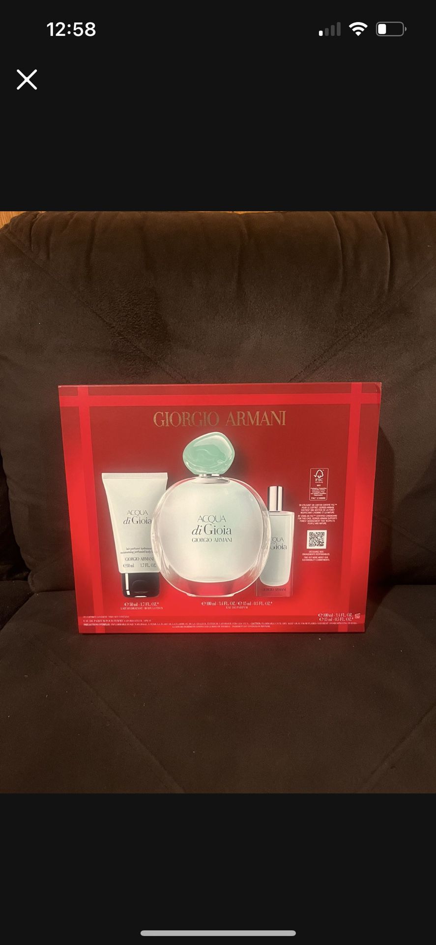 Acqua Di Gioia Perfume Set By Giorgio Armani 