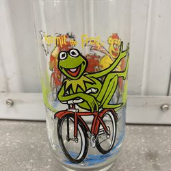 Vintage 1981 Kermit The Frog The Great Muppet Caper Collectors Glass Cup McDonald’s