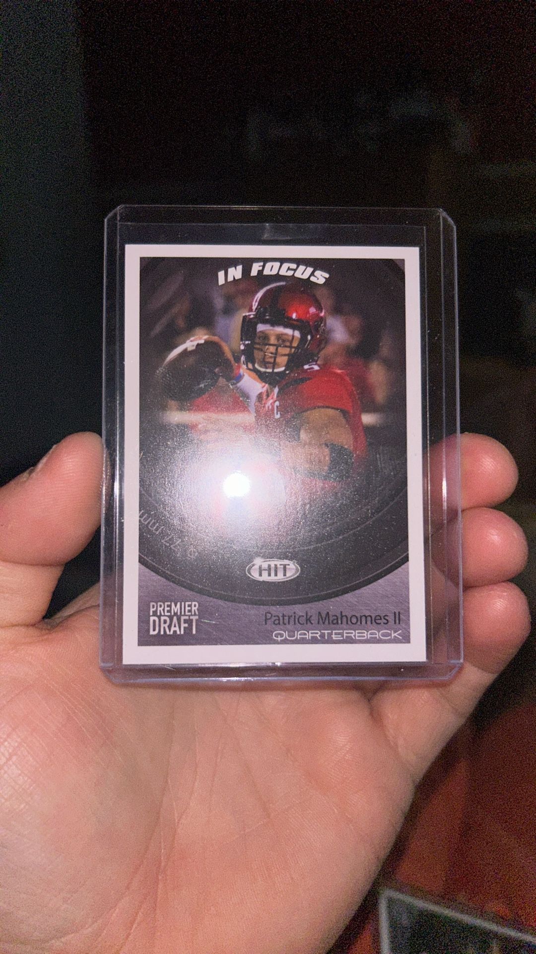 2017 SAGE HIT Premier Draft #43 Patrick Mahomes II IF RC