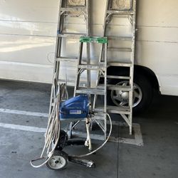 Sprayadora 2 Escaleras De 6 Pies y Una De 4 