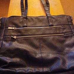 Ladies Large Black Shoulder Purse 