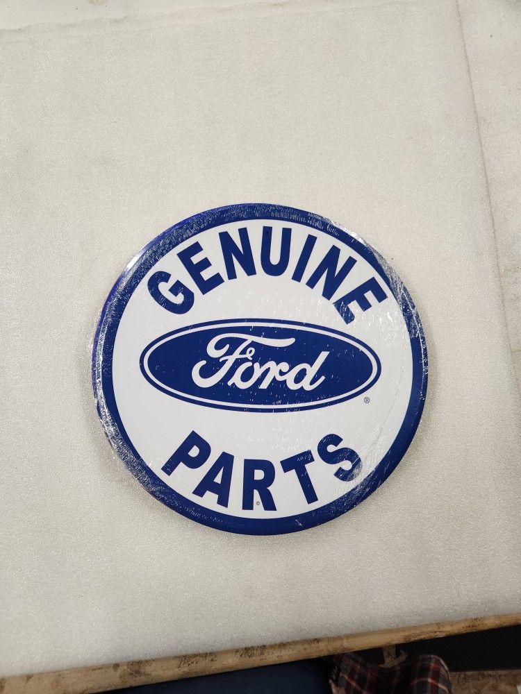 Genuine Ford Parts Metal Sign