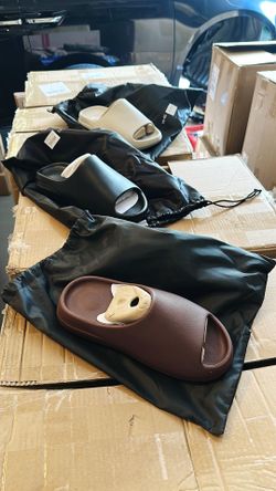 BACK TO SCHOOL SALE * Yeezy Slides Black Brown Cream
