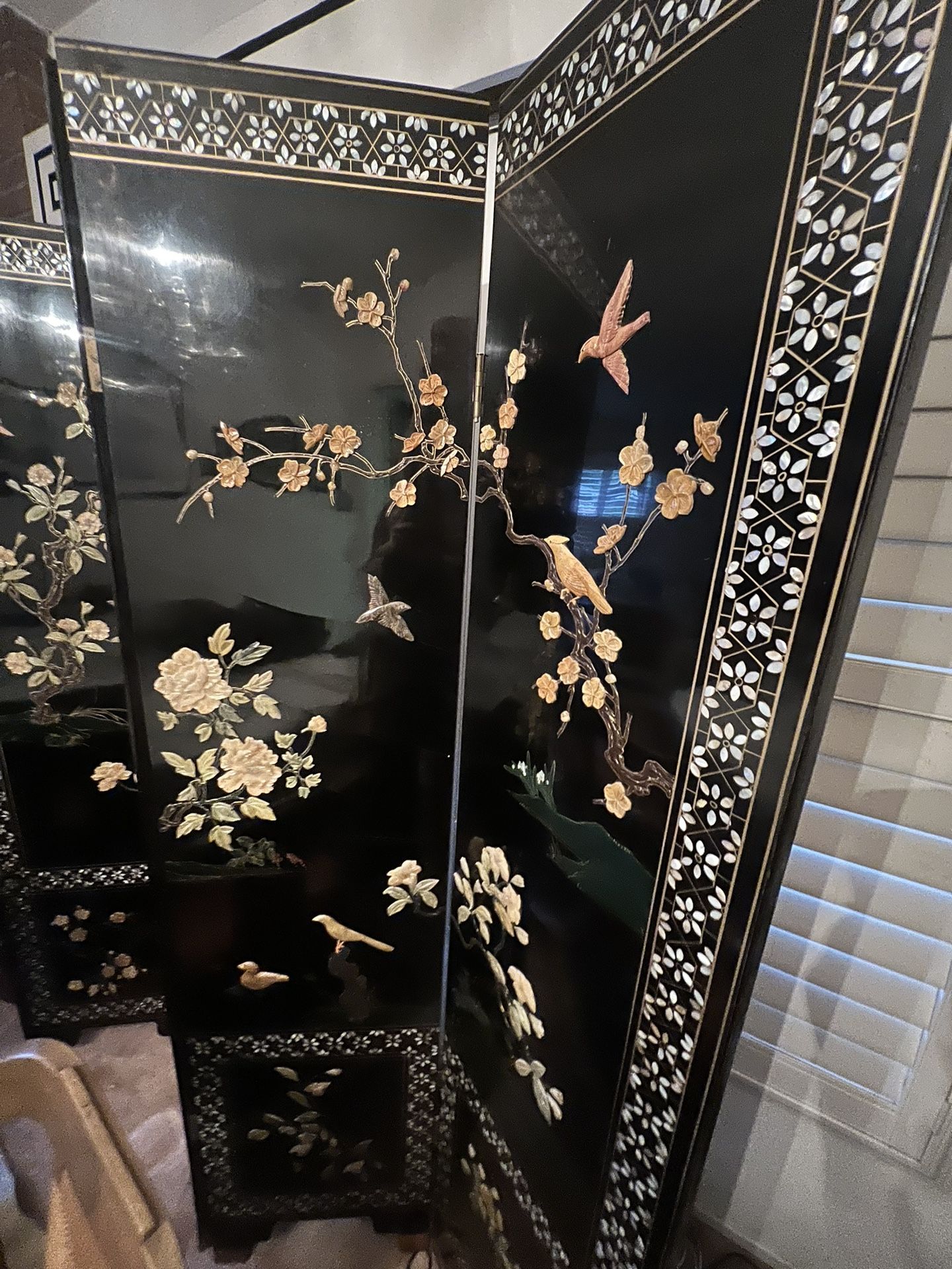 Asian Oriental Dressing Screen
