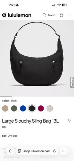 Lulu Lemon Large Slouchy Sling Bag 13L
