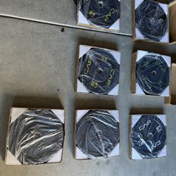 Cap 2” 260lb Olympic Bumper Barbell Weight Set - New