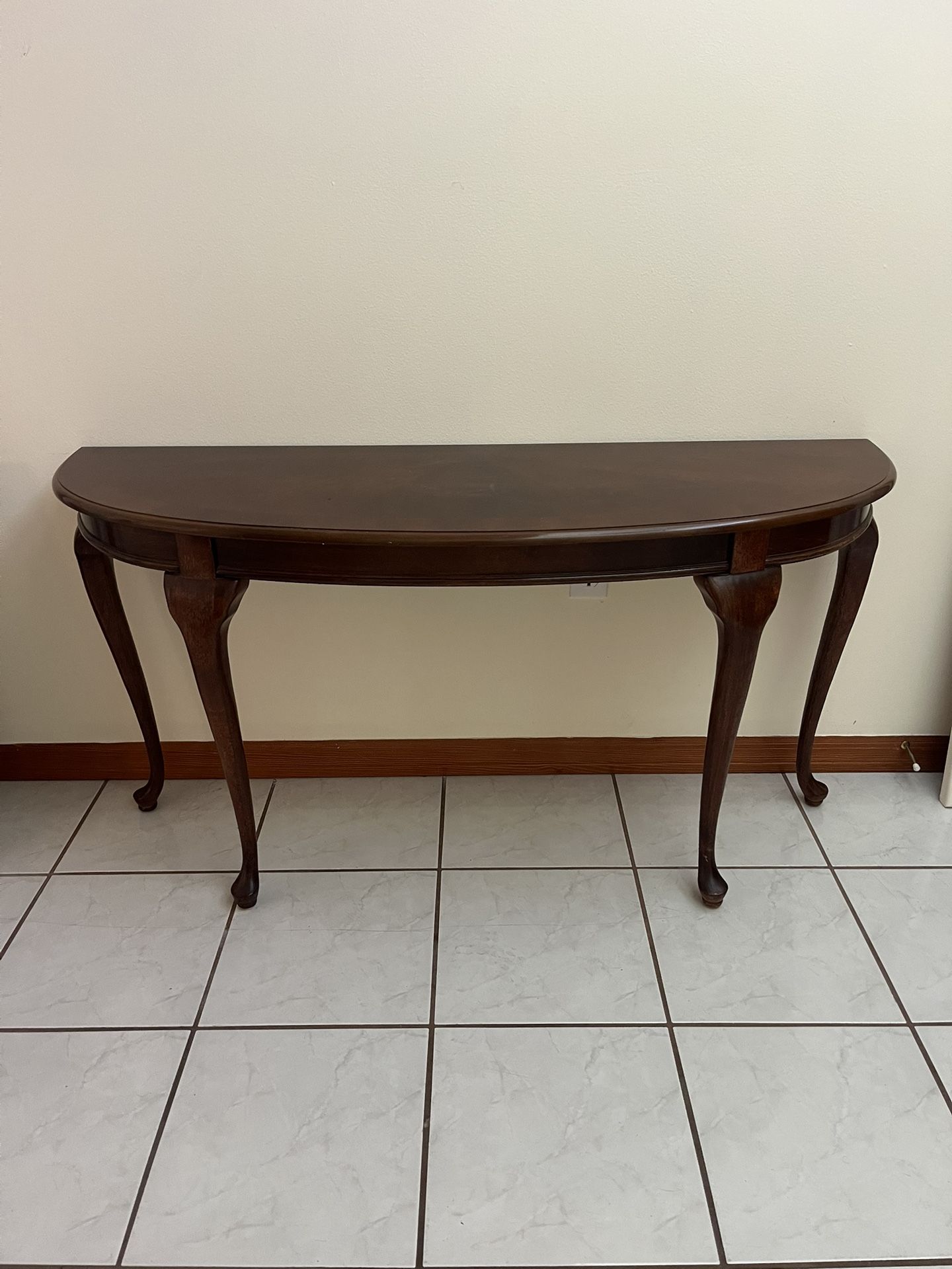 Solid Wood Brown Console Table