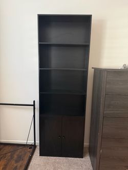 Black book shelf