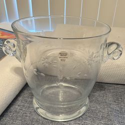 Princess House Princess Heritage Handblown Crystal Ice Bucket - NEW