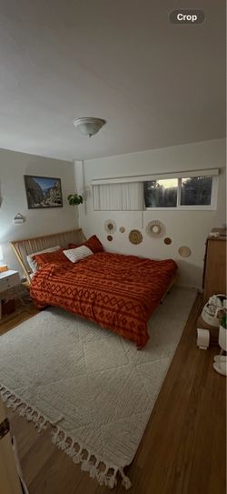Queen wooden bed frame