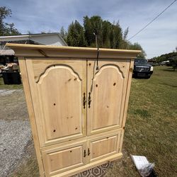 Solid Wood TV Armoire